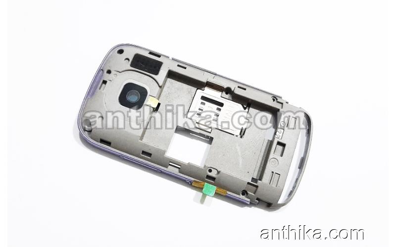 Nokia C2-06 Kasa Buzzer Soket Original Middle Cover Lilac New