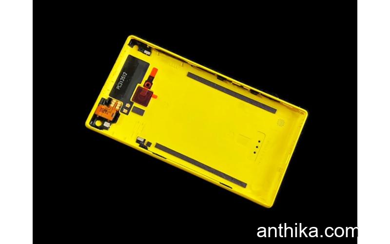 Nokia Lumia 720 N720 Kapak Soket Flex Original Back Cover Yellow New