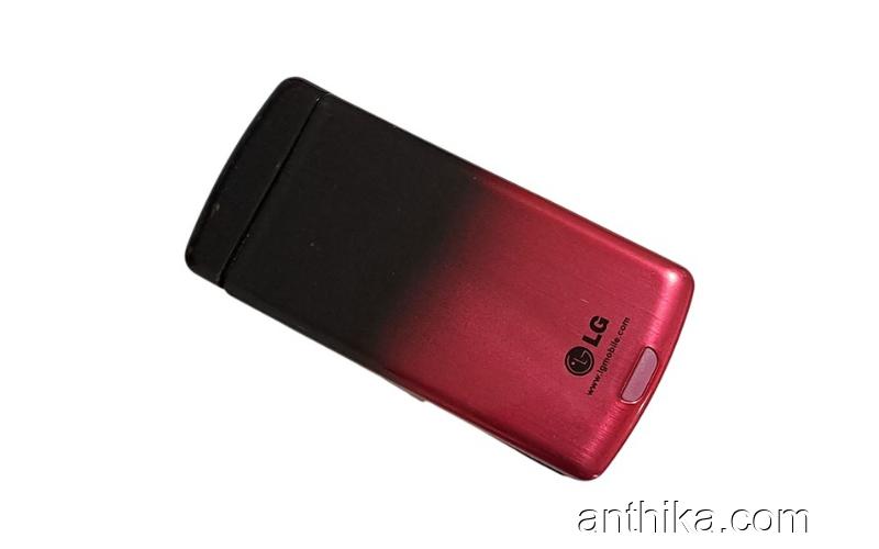 LG KF510 Kapak Kasa Tuş Original Full Housing Red New