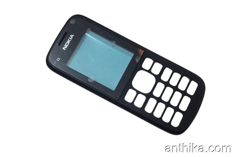 Nokia c1-02 Kapak Original Front Cover Black New