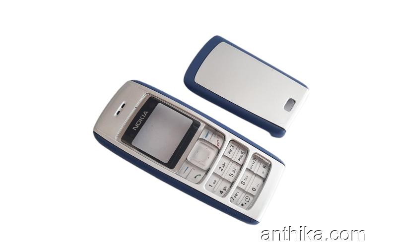 Nokia 1600 Kapak Tuş High Quality Xpress on Cover Silver Blue New