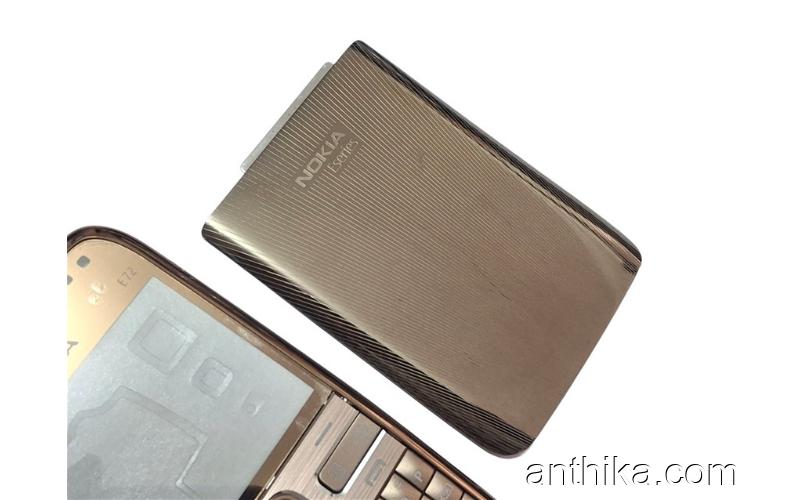 Nokia E72 E72i Kapak Kasa Tuş Cover and Keypad Gold New