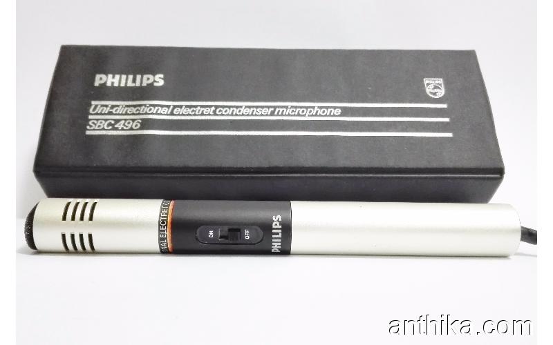 Antika Philips SBC 496 CONDENSER Mikrofon Microphone