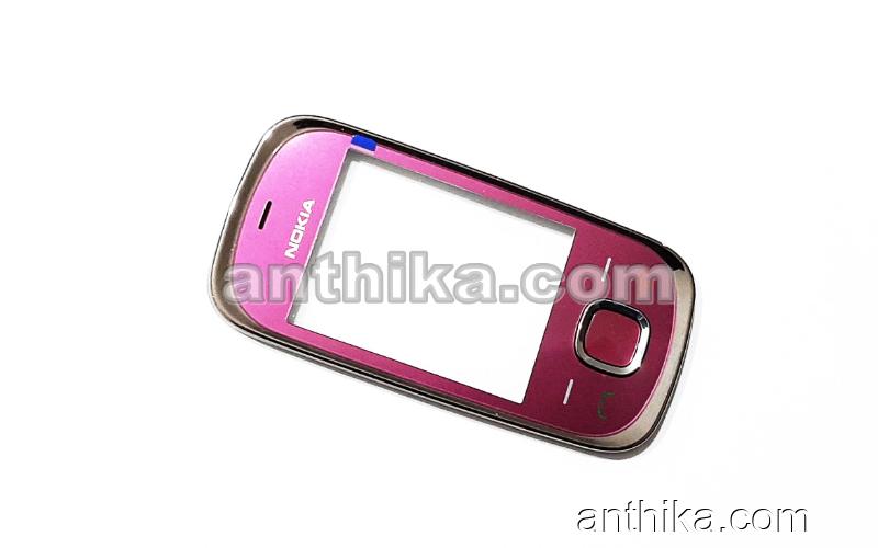 Nokia 7230 Kapak Tuş Original Front Cover Keypad Pink New