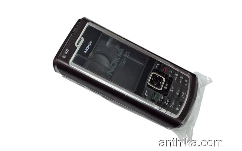 Nokia N72 Kapak Tuş High Quality Xpress on Cover Rose New