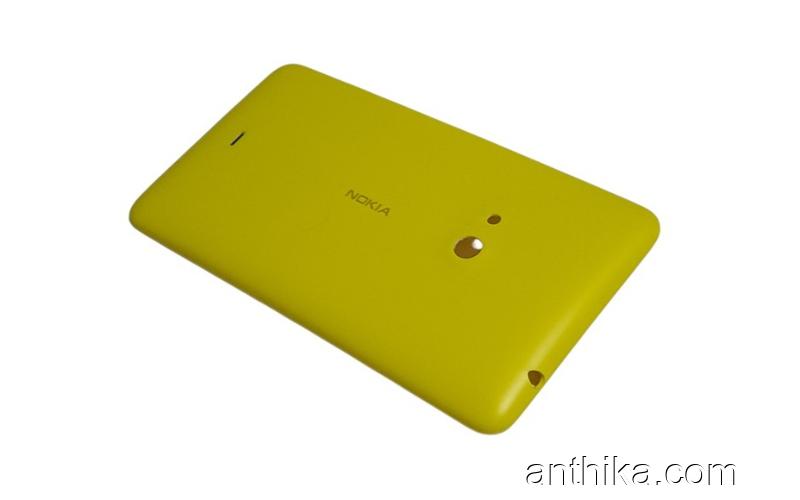 Nokia Lumia 625 Kapak N625 Original Battery Cover Yellow New