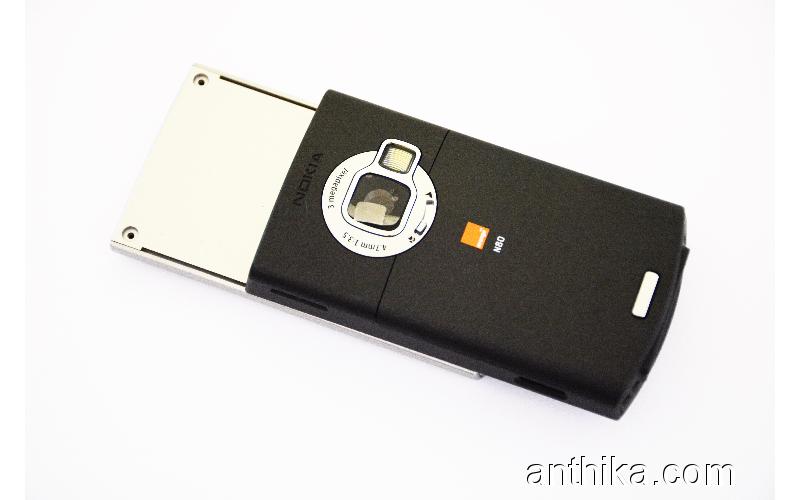 Nokia N80 Kapak Kasa Original Housing Silver Black Orange Logo New