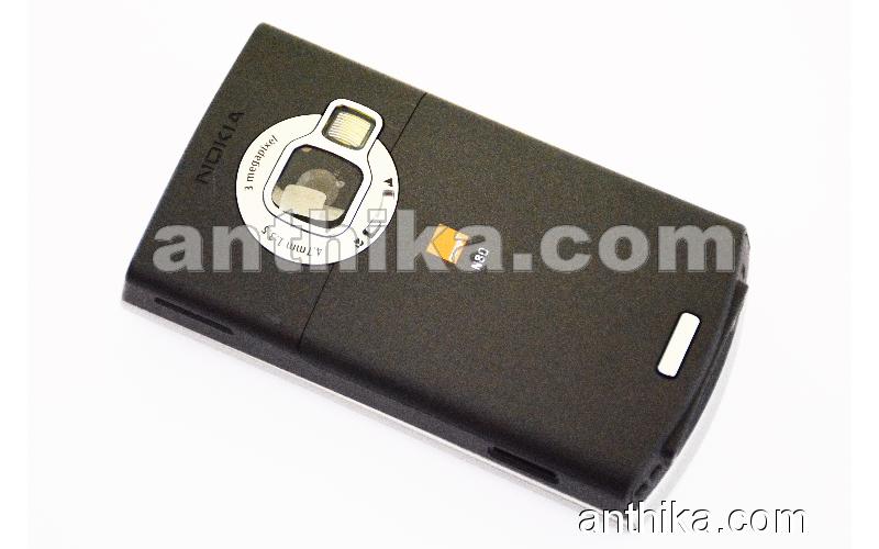 Nokia N80 Kapak Kasa Original Housing Silver Black Orange Logo New