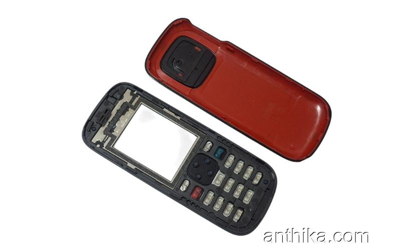 Nokia 5030 Kapak Tuş Original Xpress on Cover Black Red New