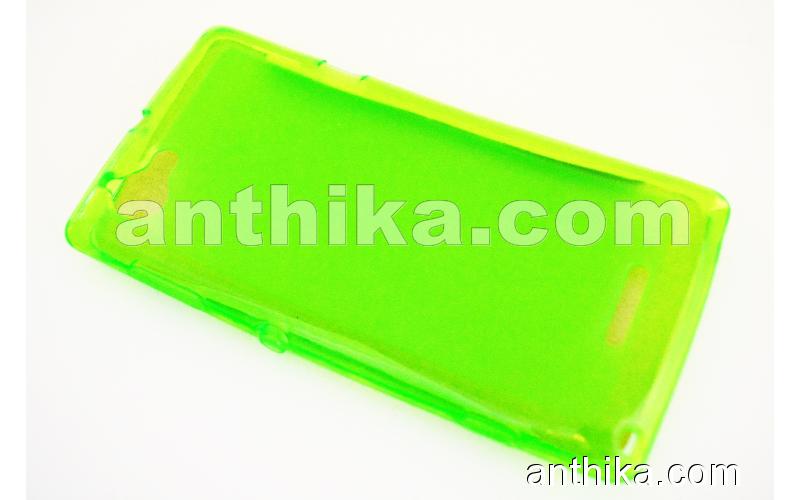 Sony Xperia L S36H C2105 Silikon Kılıf High Quality Silicone Case Green New