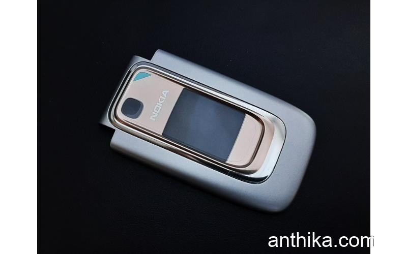 Nokia 6131 Kapak Original Front Cover A-Cover Silver Gold New 0268877