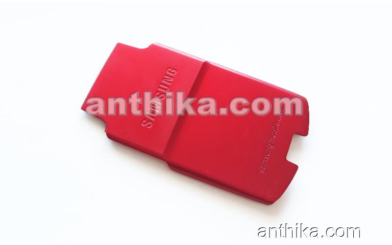 Samsung E490 Kapak Original Battery Cover Red Used