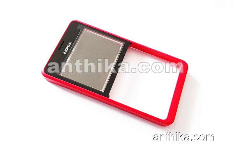 Nokia 210 Asha Kapak Original Front Cover Pink New