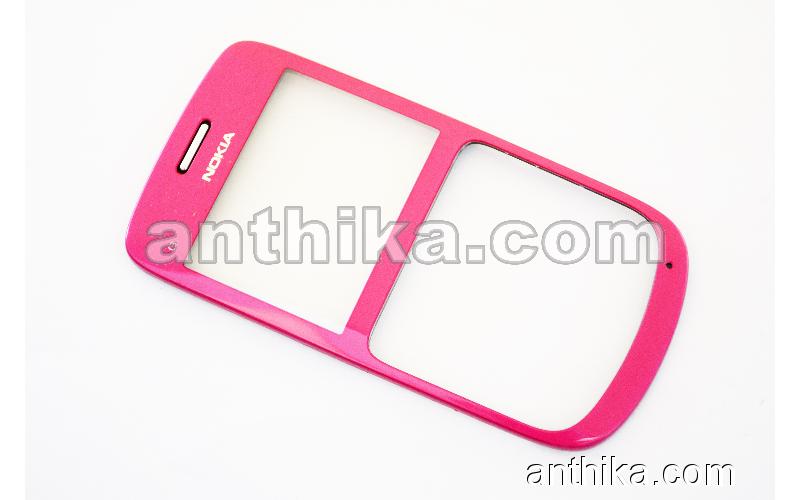 Nokia C3 C3-00 Kapak Original Front Cover Pink Used