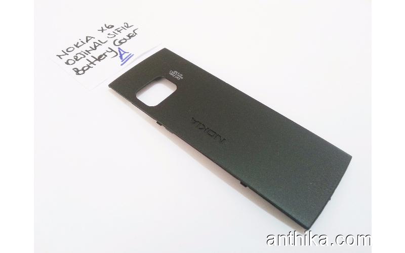 Nokia X6 X6-00 Kapak Orjinal Battery Cover Black