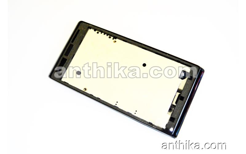 Sony Xperia J St26 St26i Kapak Kasa Original Full Housing Black New