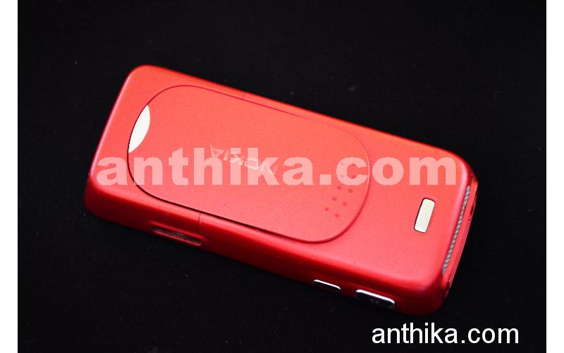 Nokia N73 Kapak Kasa Tuş Original Full Housing White Red Used