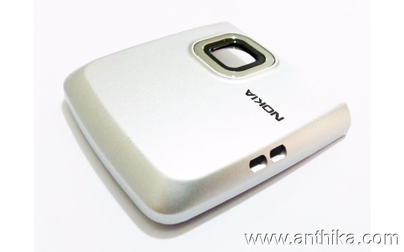 Nokia E70 Orjinal Kamera Kapak Silver Camera Cover
