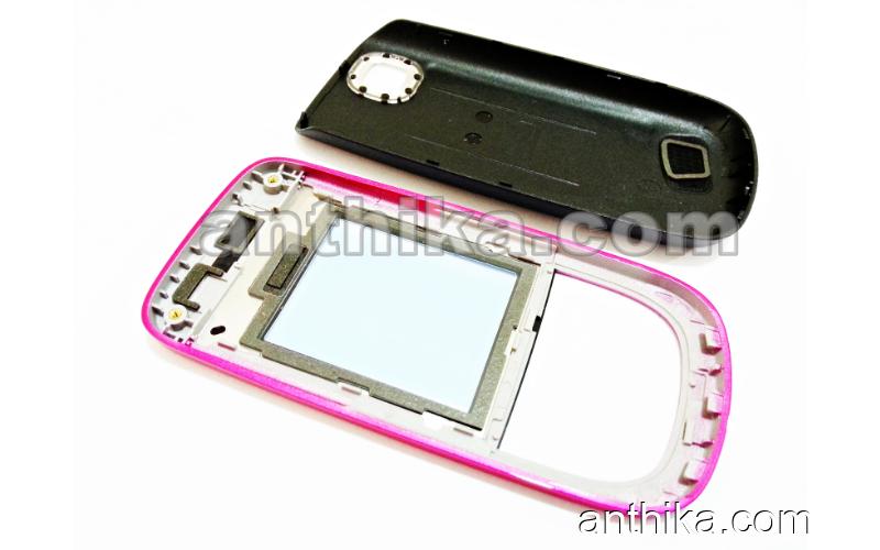 Nokia 2220 Slide Kapak Takım Original Xpress on Cover Pink New