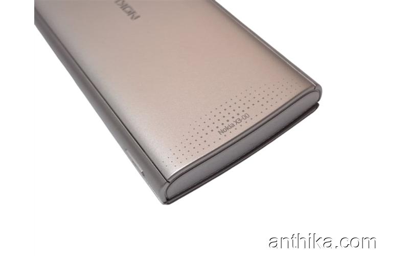 Nokia X3-00 Kapak Kasa Tuş Soket Buzzer Original Full Housing Silver New