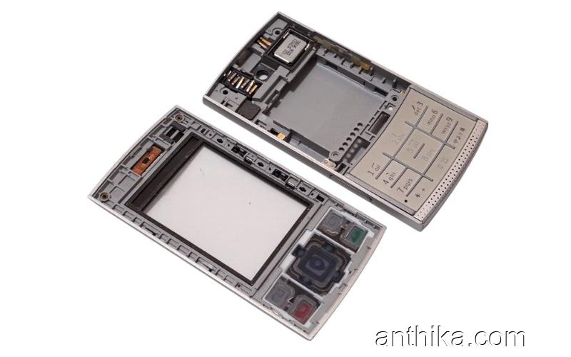 Nokia X3-00 Kapak Kasa Tuş Soket Buzzer Original Full Housing Silver New