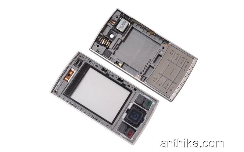 Nokia X3-00 Kapak Kasa Tuş Soket Buzzer Original Full Housing Silver New