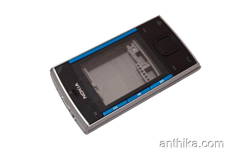 Nokia X3-00 Kapak Kasa Tuş Soket Buzzer Original Full Housing Silver New