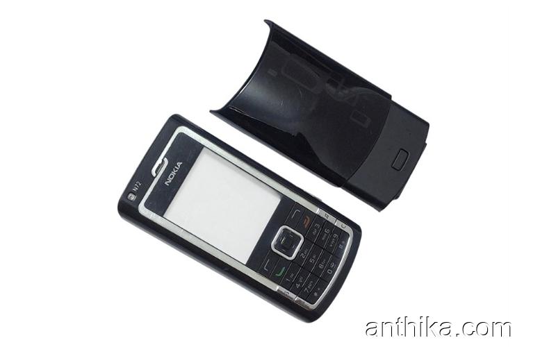 Nokia N72 Kapak Tuş Original Xpress on Cover Black Used
