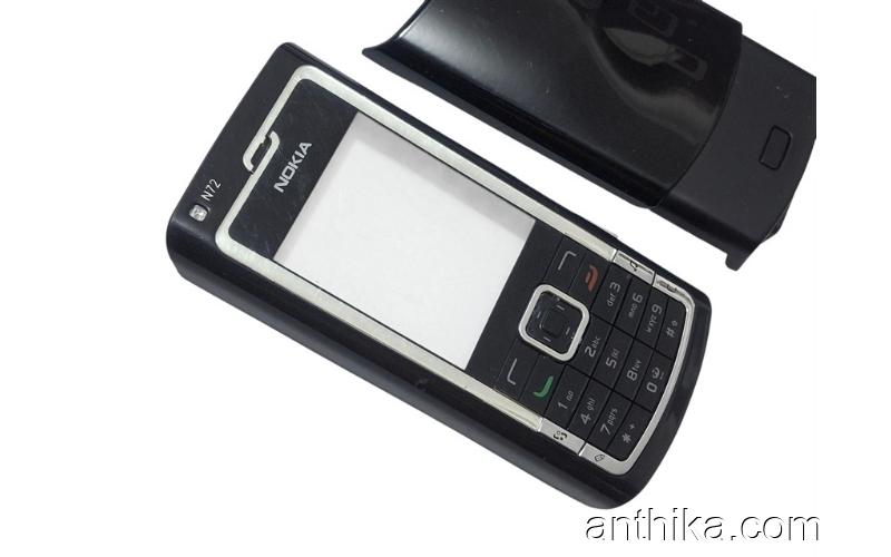 Nokia N72 Kapak Tuş Original Xpress on Cover Black Used