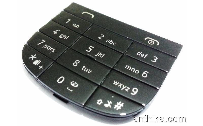 Nokia 202 Asha Tuş Orjinal Keypad Black