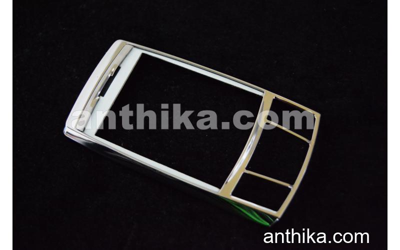 Samsung D840 Kapak Original Front Cover Silver New