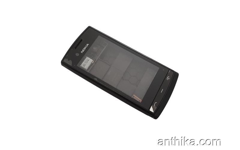 Nokia 500 Kapak Kasa Tuş Original Full Housing Black New