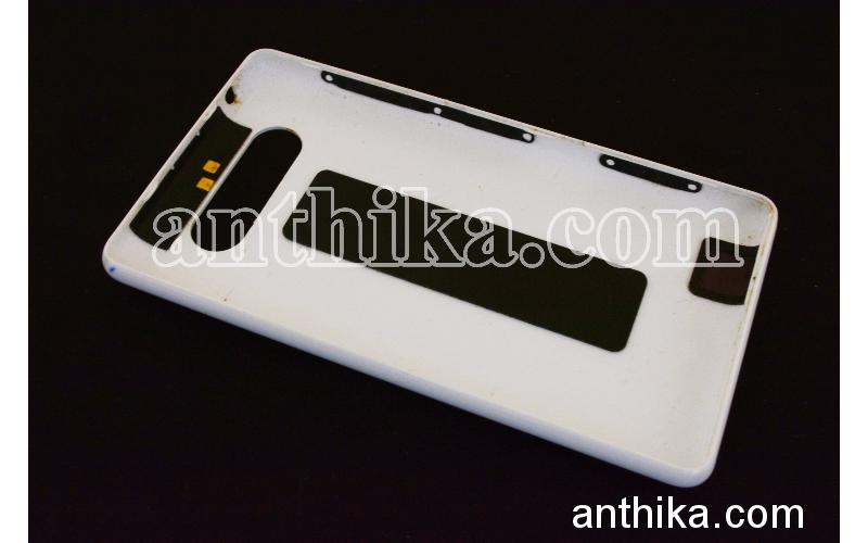 Nokia Lumia 820 Kapak NFC Anten Original Battery Cover White 0259972