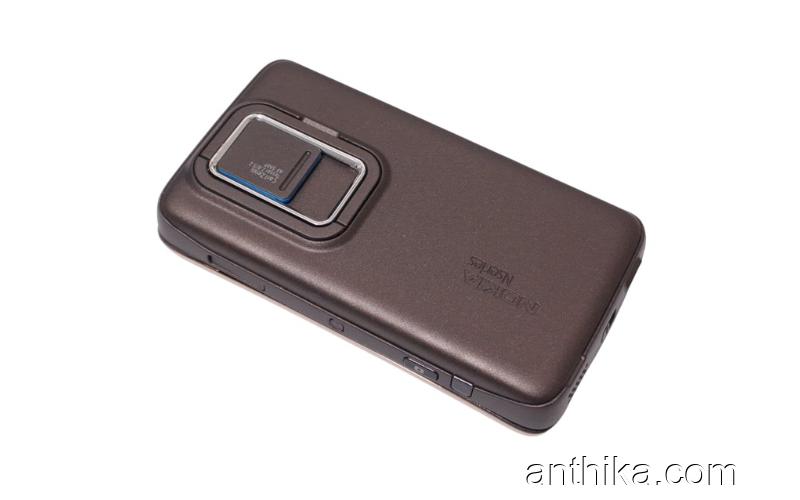 Nokia N900 Kapak Kasa Klavye Kalem High Quality Full Housing Brown New