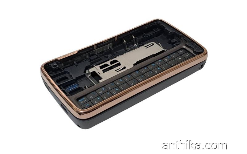 Nokia N900 Kapak Kasa Klavye Kalem High Quality Full Housing Brown New