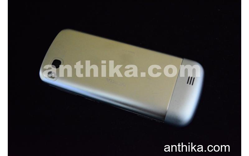 Nokia C3-01 Kapak Kasa Original Housing Silver New