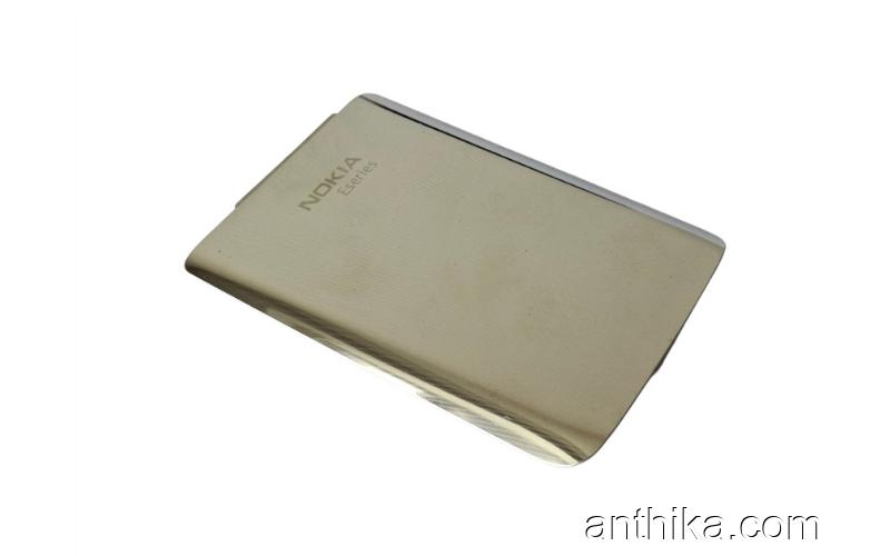 Nokia E72 Kapak Original Battery Cover Silver New Condition