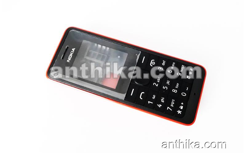 Nokia 106 107 Kapak Kasa Tuş Tek Sim High Quality Full Housing Red New