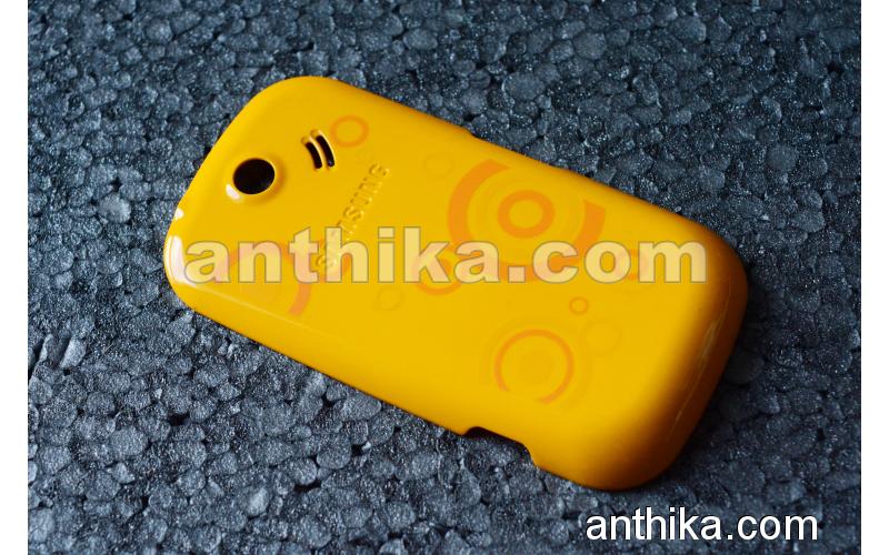 Samsung S3650 Kapak Original Battery Cover Yellow New-1