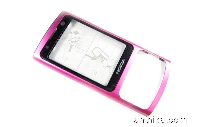 Nokia 6700 Slide Kapak Orjinal Front Cover Pink New 0255363