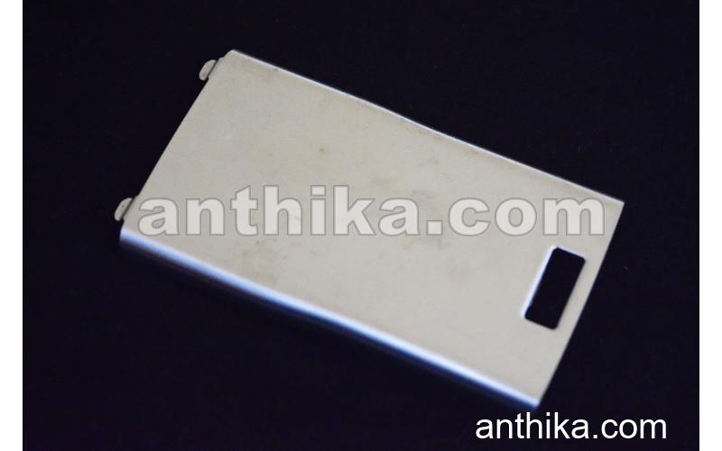 Nokia E50 Kapak Original Battery Cover Silver Used