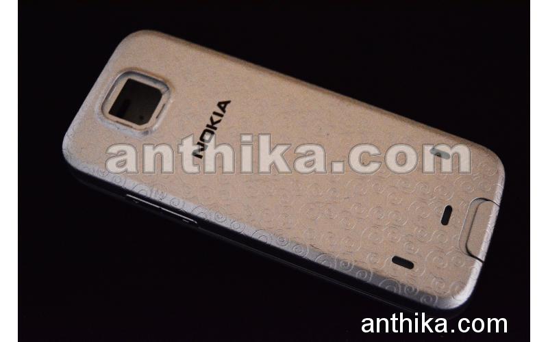 Nokia 7310 Supernova Kapak Tuş High Quality Xpress on Cover Silver New