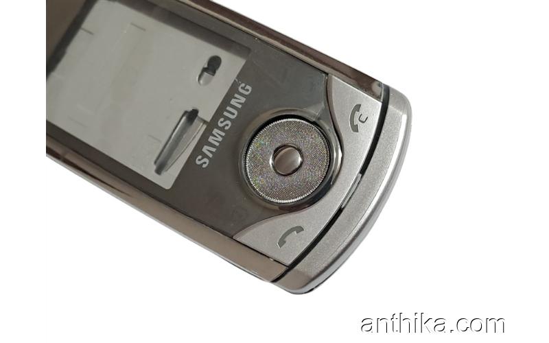 Samsung U700 Kapak Kasa Tuş High Quality Full Housing Silver New