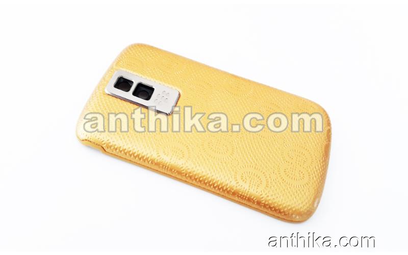 Blackberry 9000 Bold Kapak High Quality Battery Cover Gucci Gold New