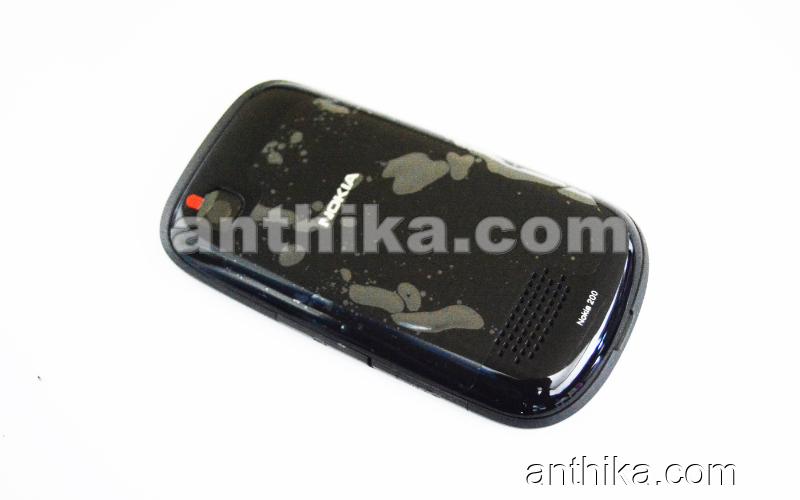 Nokia 200 201 Asha Kapak Kasa Tuş High Quality Full Housing Black New