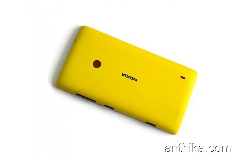 Nokia Lumia 520 525 N520 N525 Kapak Original Battery Cover Back Cover Yellow