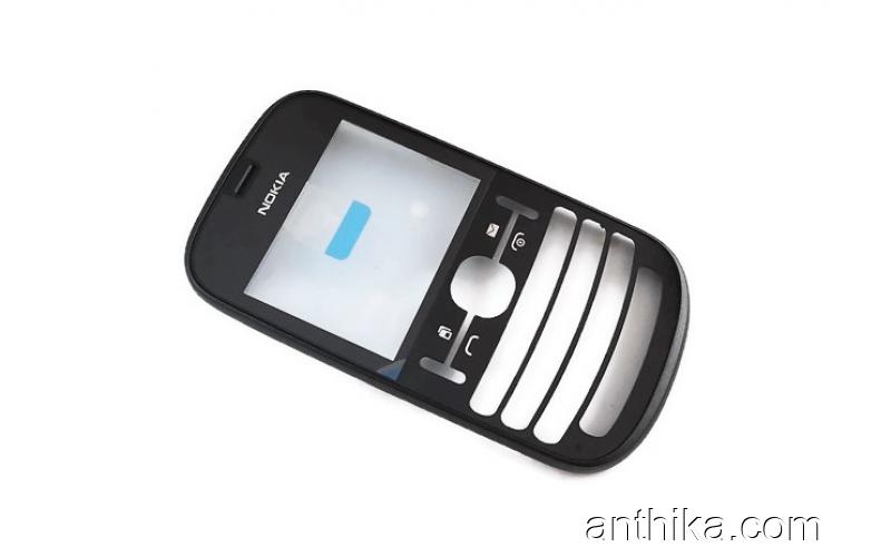 Nokia 200 201 Asha 200 201 Kapak Original Front Cover Black New