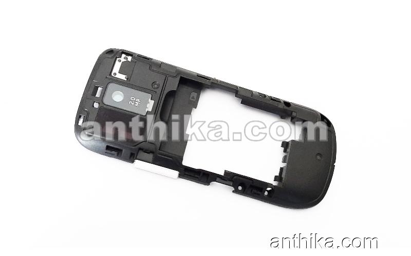 Nokia 202 203 Kasa Original Middle Cover Black White New