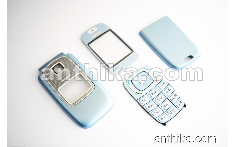 Nokia 6103 Kapak Lens Original Front-Battery Cover Glass Blue New