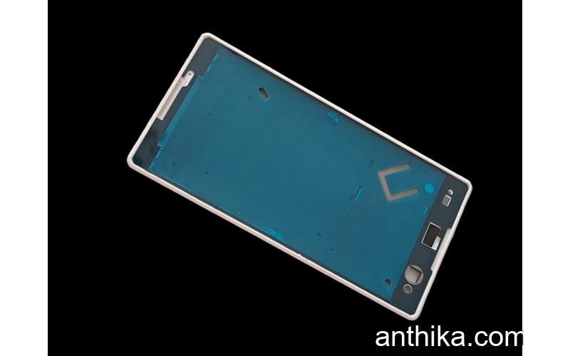 Sony Xperia C3 Kasa Ekran Çerçeve Sony Xperia D2533 Lcd Panel Beyaz